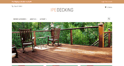 Desktop Screenshot of ipe-decking.com