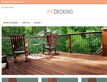 Tablet Screenshot of ipe-decking.com